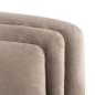 Preview: Hazel khaki velvet - exklusiver Sessel